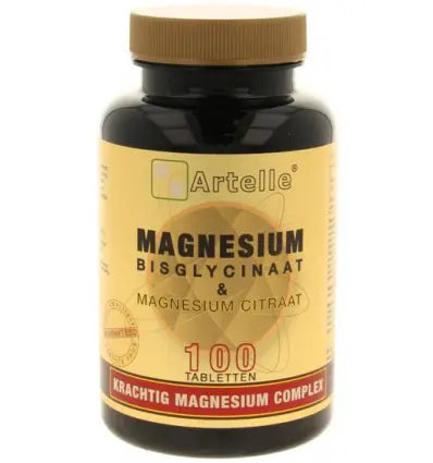 Artelle Magnesium bisglycinaat & citraat 100 tabletten