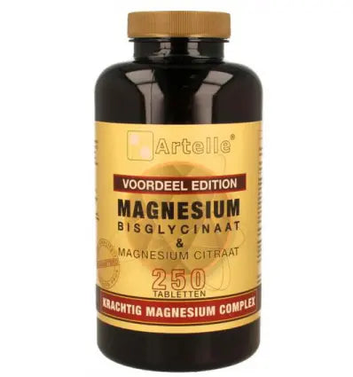Artelle Magnesium bisglycinaat & citraat 250 tabletten