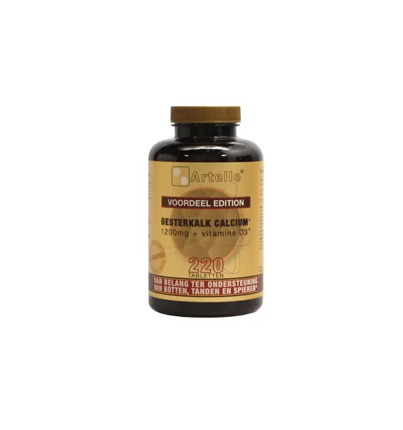 Artelle Oesterkalk 1200 mg, calcium + vitamine D3 220 tabletten