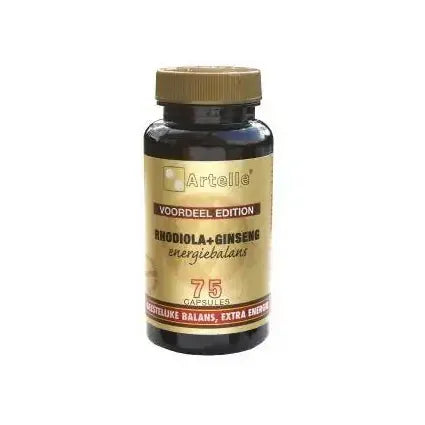 Artelle Rhodiola ginseng energiebalans 75 vcaps
