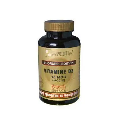 Artelle Vitamine D3 15 mcg 250 softgels