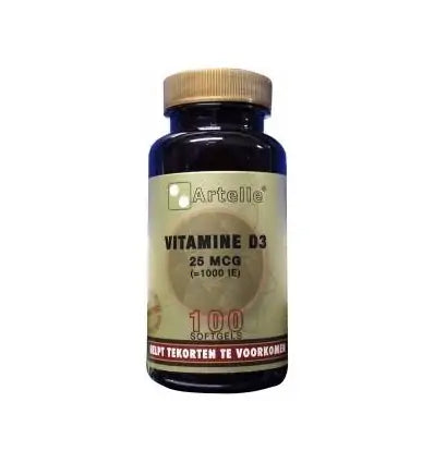 Artelle Vitamine D3 25 mcg 100 softgels