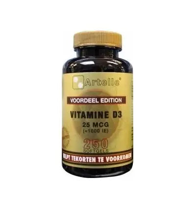 Artelle Vitamine D3 25 mcg 250 softgels