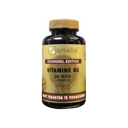 Artelle Vitamine D3 25 mcg 250 softgels