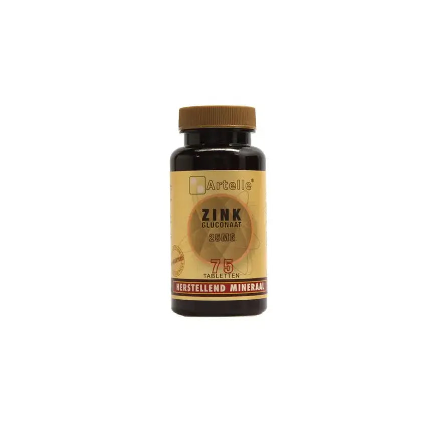 Artelle Zink gluconaat 25 mg 75 tabletten
