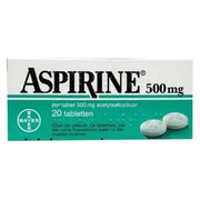 Aspirine Acetylsalicylzuur 500 mg 20 tabletten