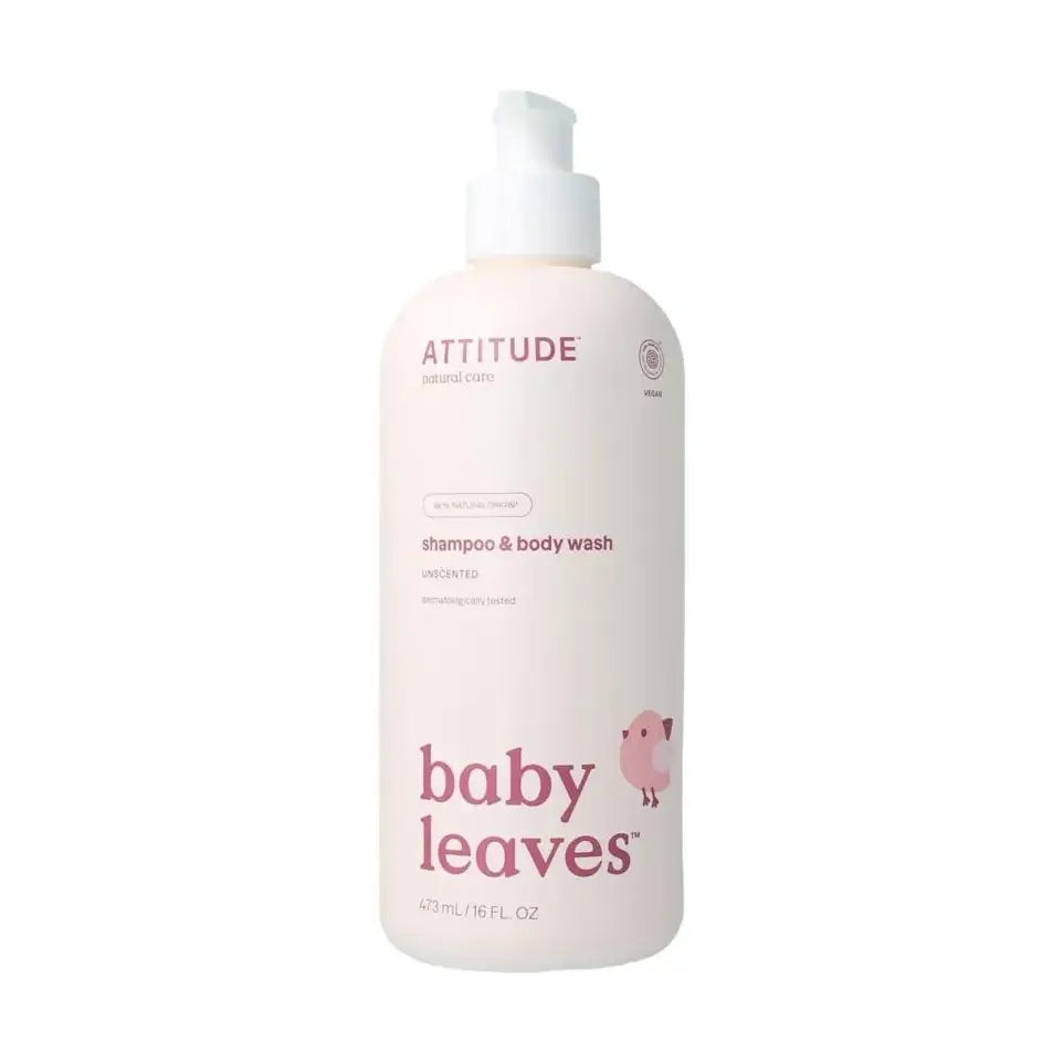 Attitude Baby leaves 2 in 1 shampoo parfrumvrij 473 ml