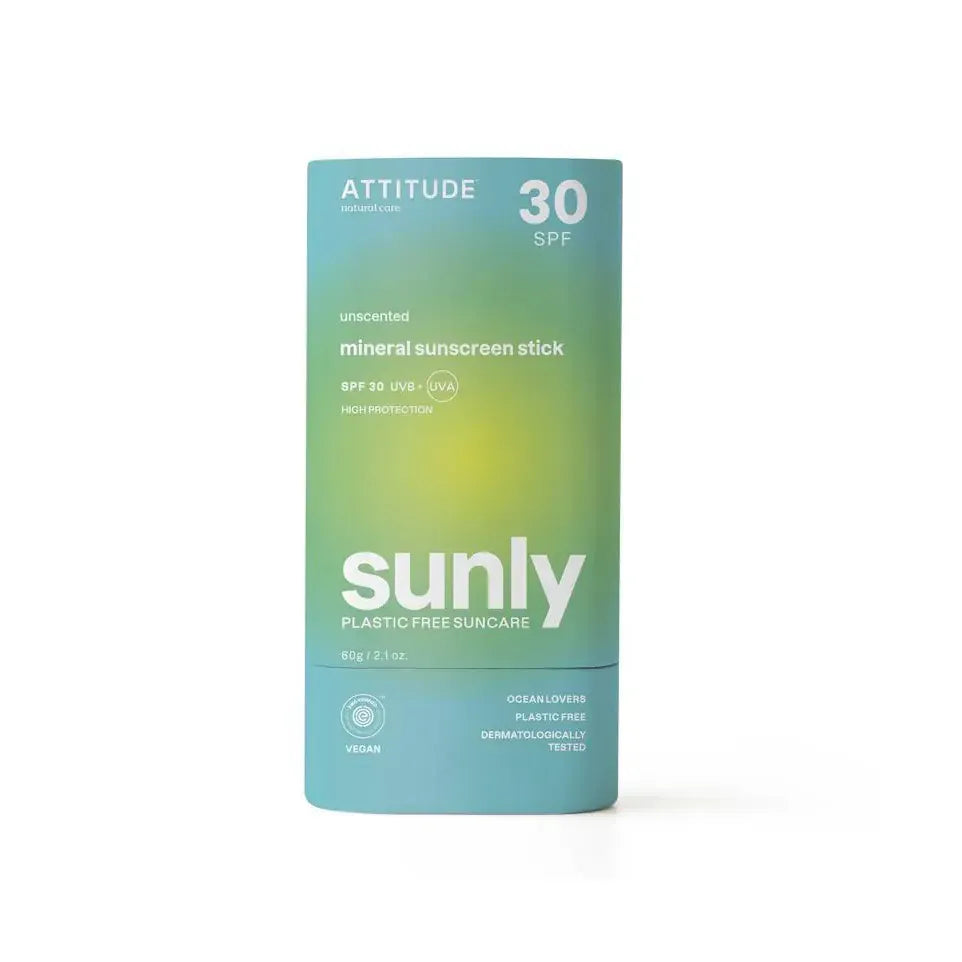 Attitude Sunly zonnebrandstick SPF30 parfumvrij 60 gram