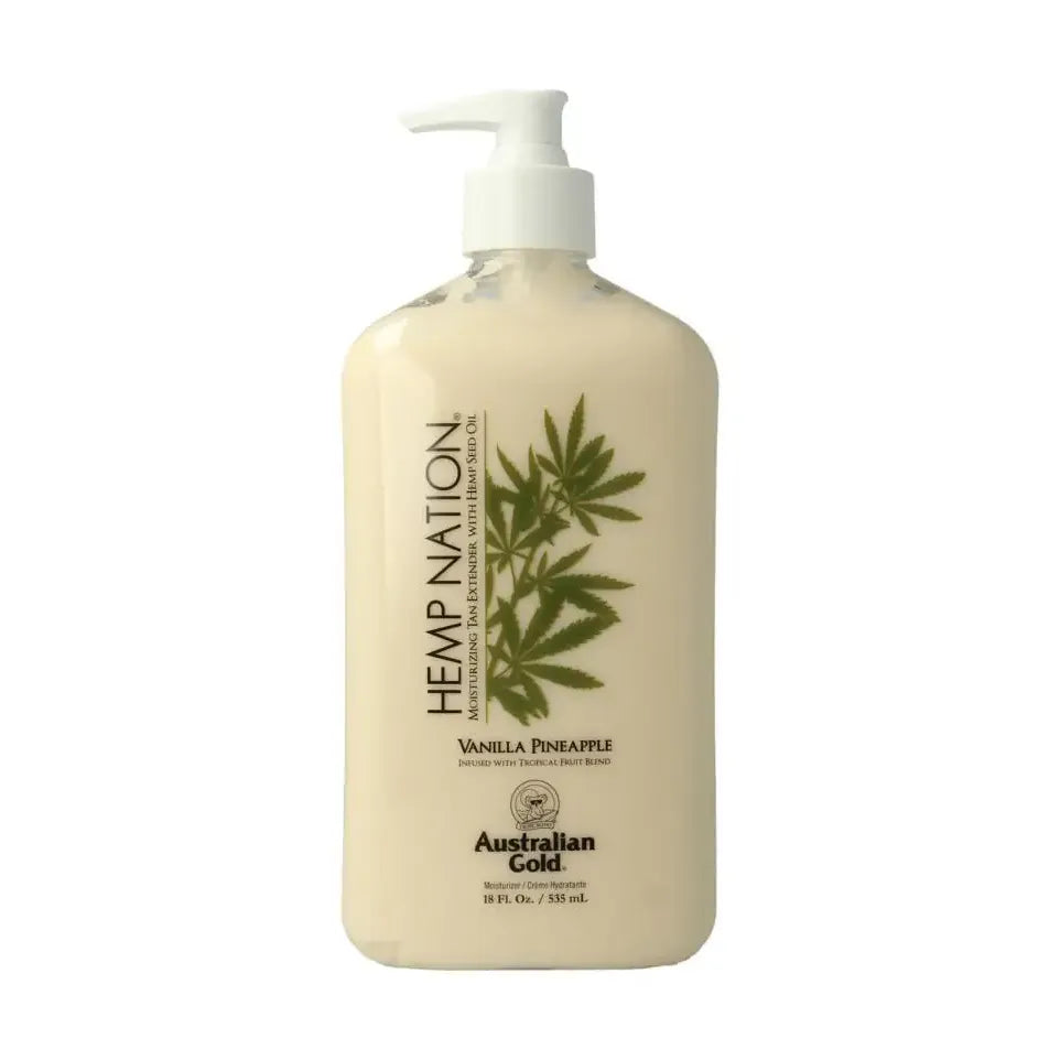 Australian Gold Hemp nation tan extender vanilla pineapple 535