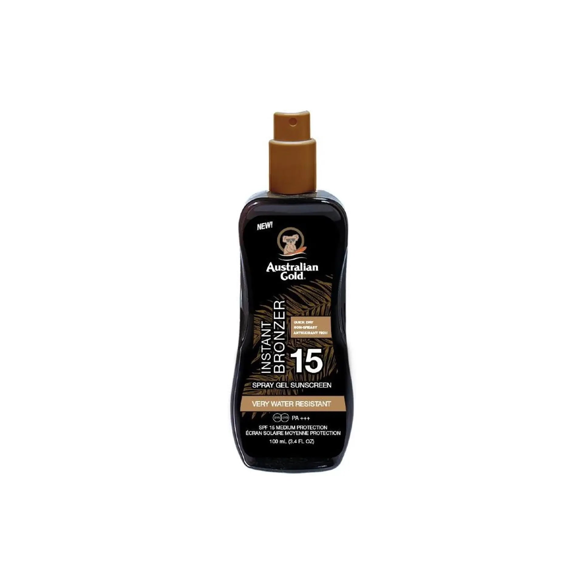 Australian Gold Spray gel met bronzer SPF15 100 ml