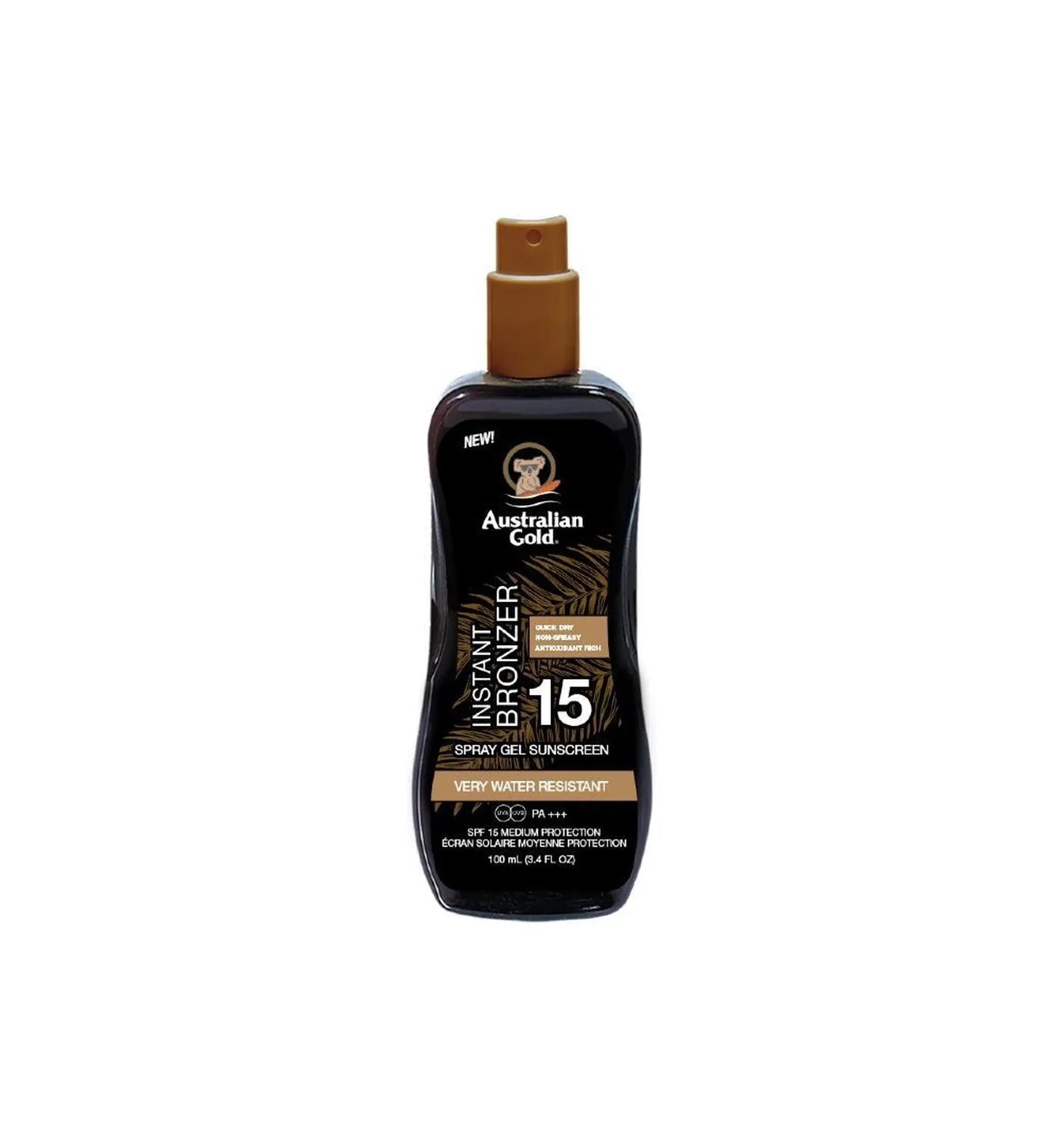 Australian Gold Spray gel met bronzer SPF15 100 ml