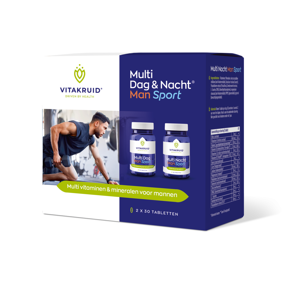 Vitakruid Multi dag & nacht man sport