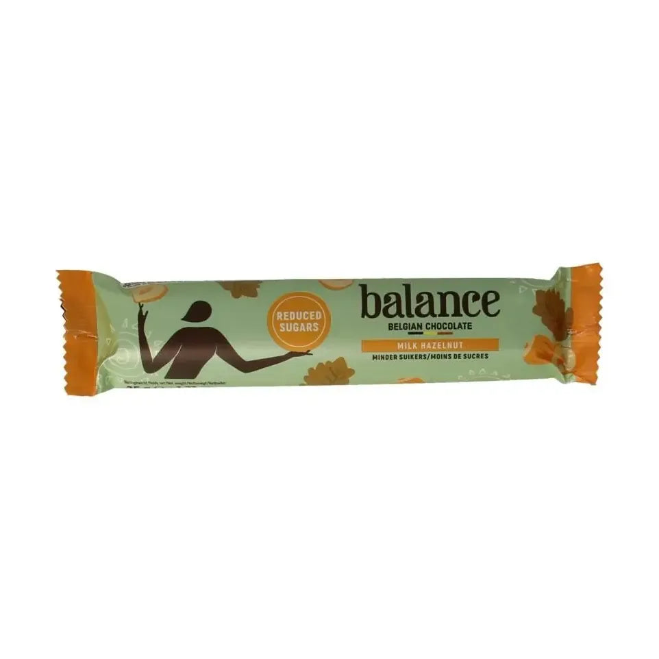 Balance Choco stevia reep melk hazelnoot 35 gram