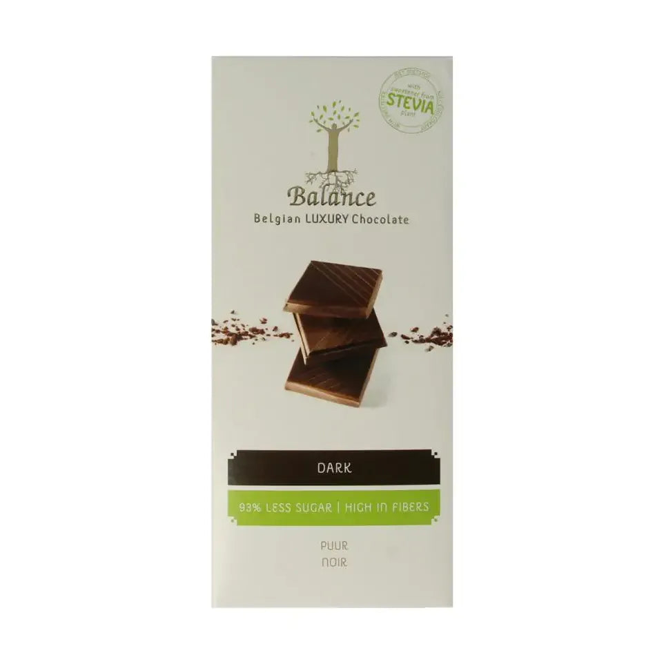 Balance Choco stevia tablet luxury puur 85 gram