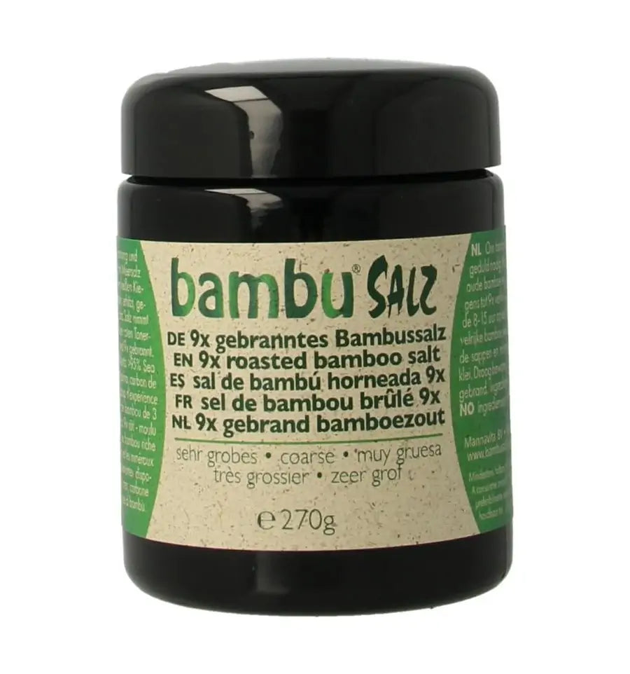Bambu Salz Bamboezout zeer grof 9x gebrand 270 gram