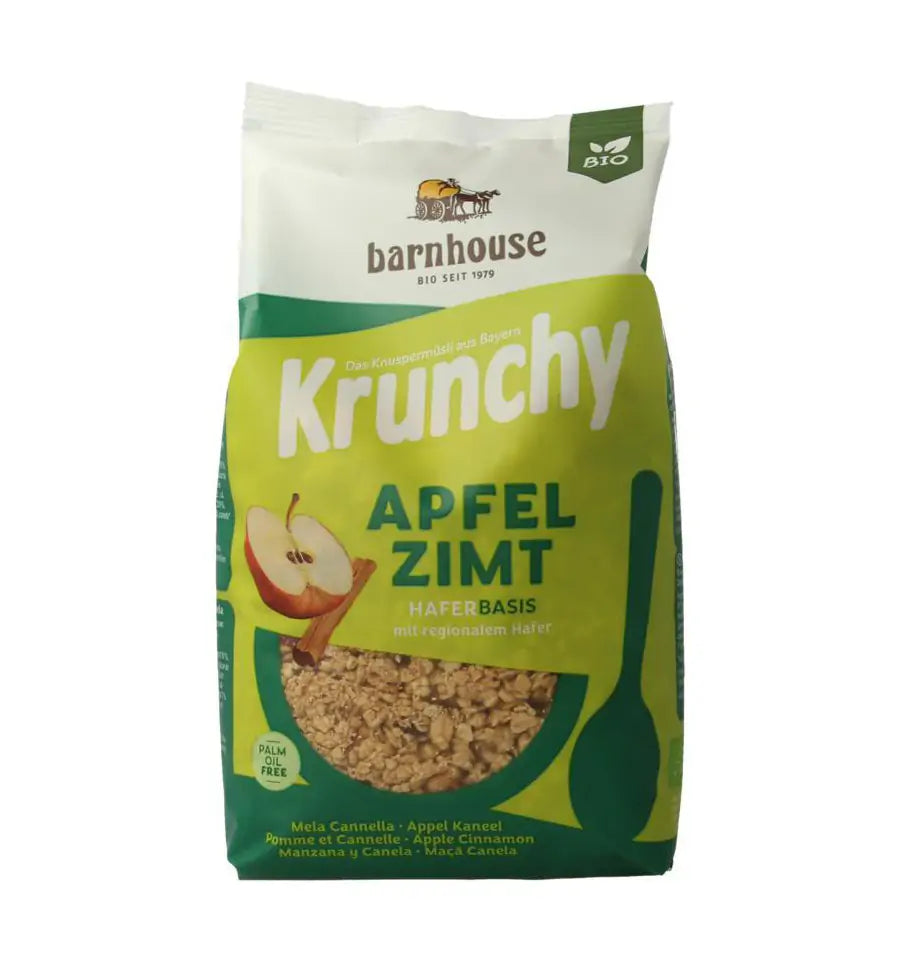Barnhouse Krunchy appel kaneel 375 gram