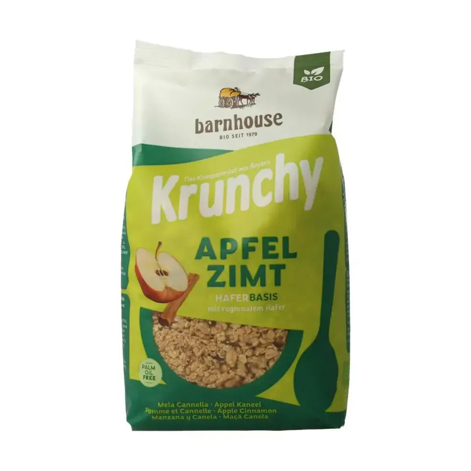 Barnhouse Krunchy appel kaneel 375 gram