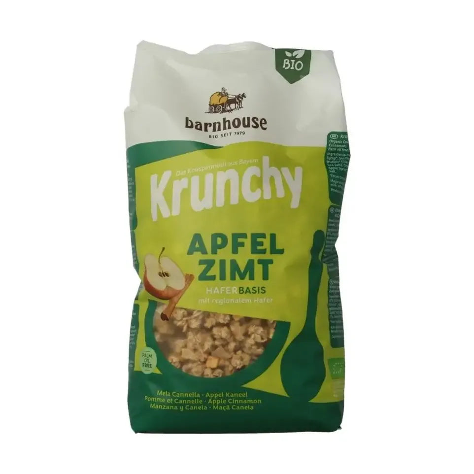 Barnhouse Krunchy appel kaneel 750 gram