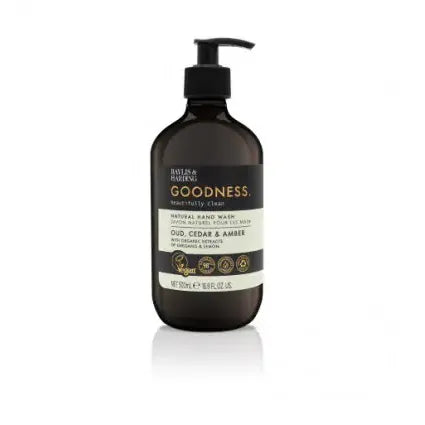 Baylis & Harding handwash goodness oud cedar am 500 ml