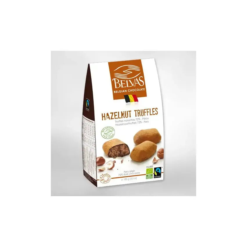 Belvas Praline hazelnoot truffels 100 gram