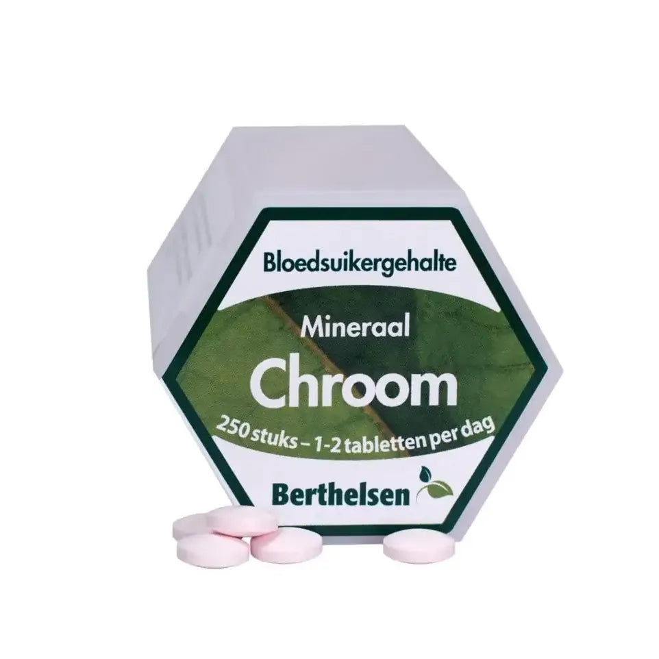 Berthelsen Chroom picolinaat 62,5 mcg 250 tabletten