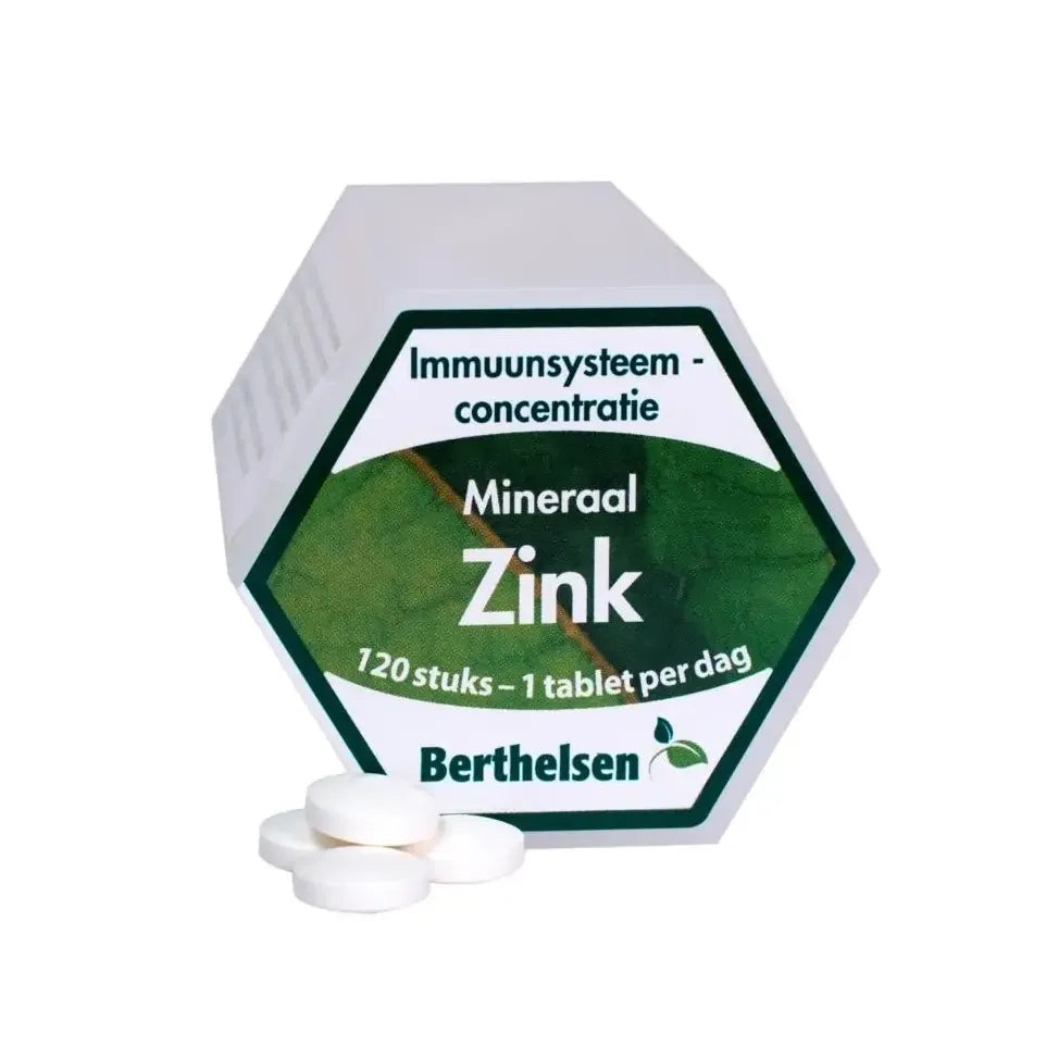 Berthelsen Zink gluconaat 20 mg 120 tabletten