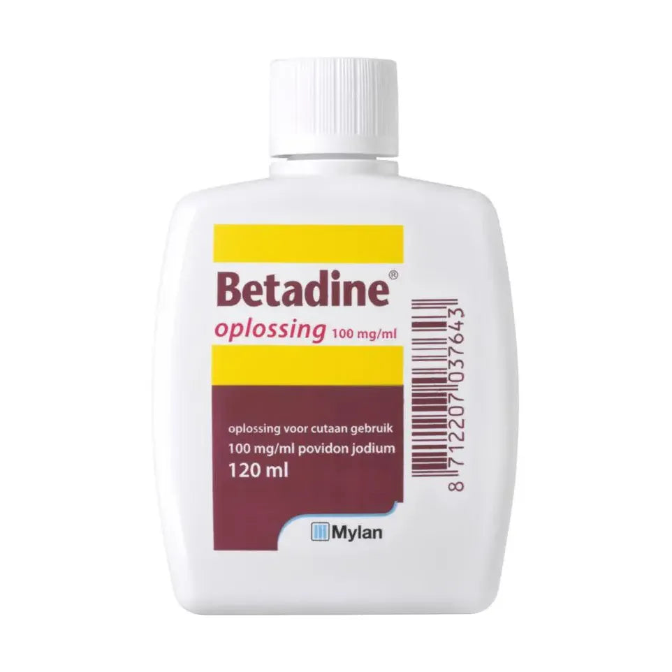 Betadine Jodium oplossing 100 mg/ml 120 ml