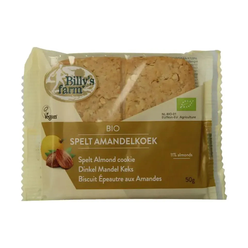 Billy's Farm Spelt amandelkoeken 50 gram