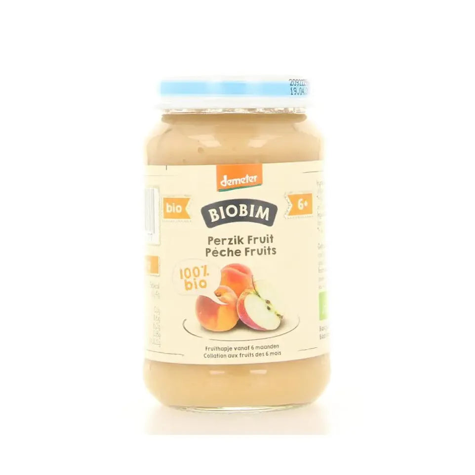 Biobim Perzik fruit 6 maanden 190 gram