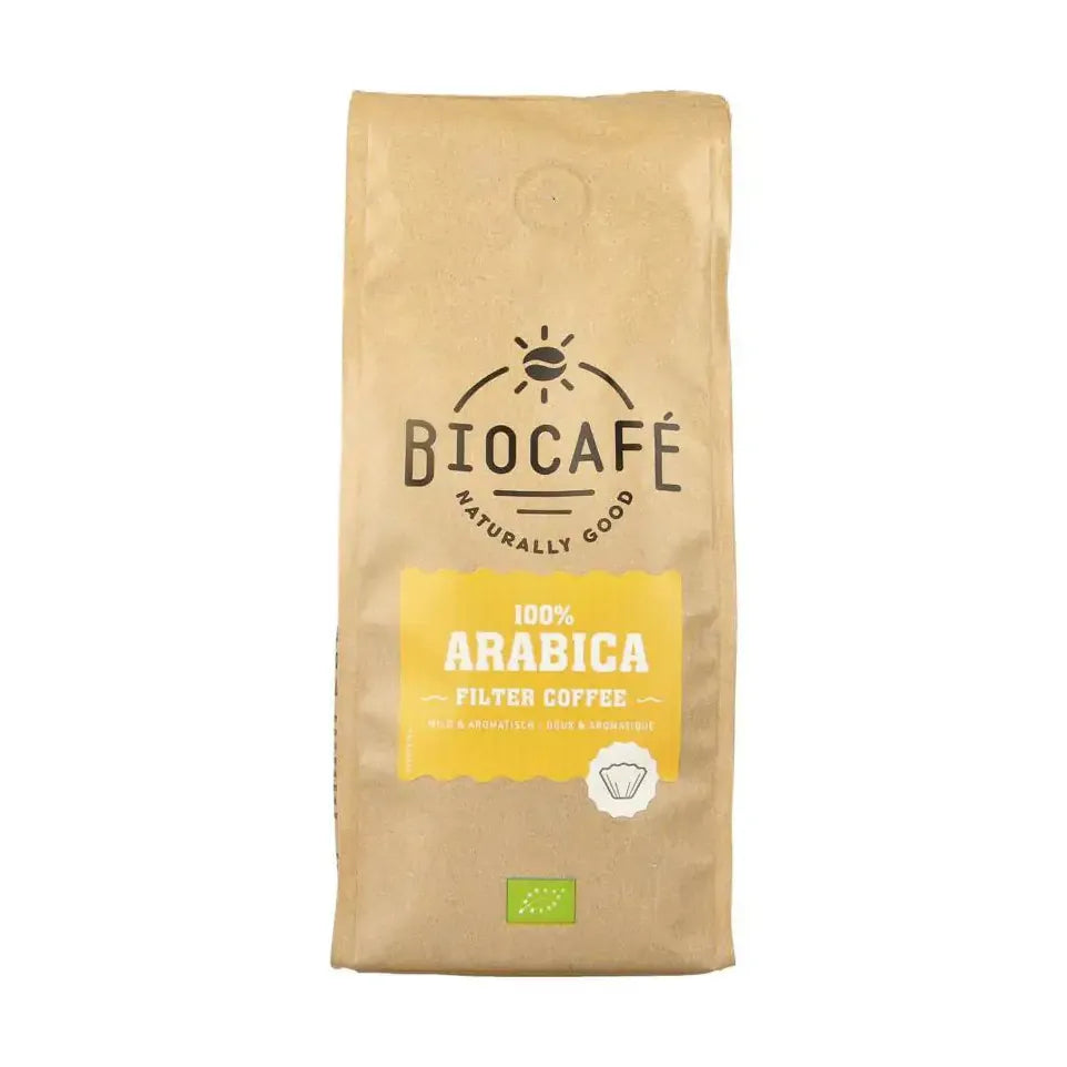 Biocafe Filterkoffie 100% arabica 250 gram