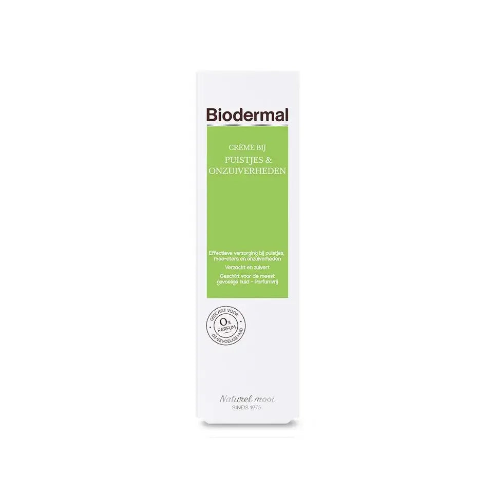 Biodermal Creme bij puistjes en onzuiverheden 30 ml