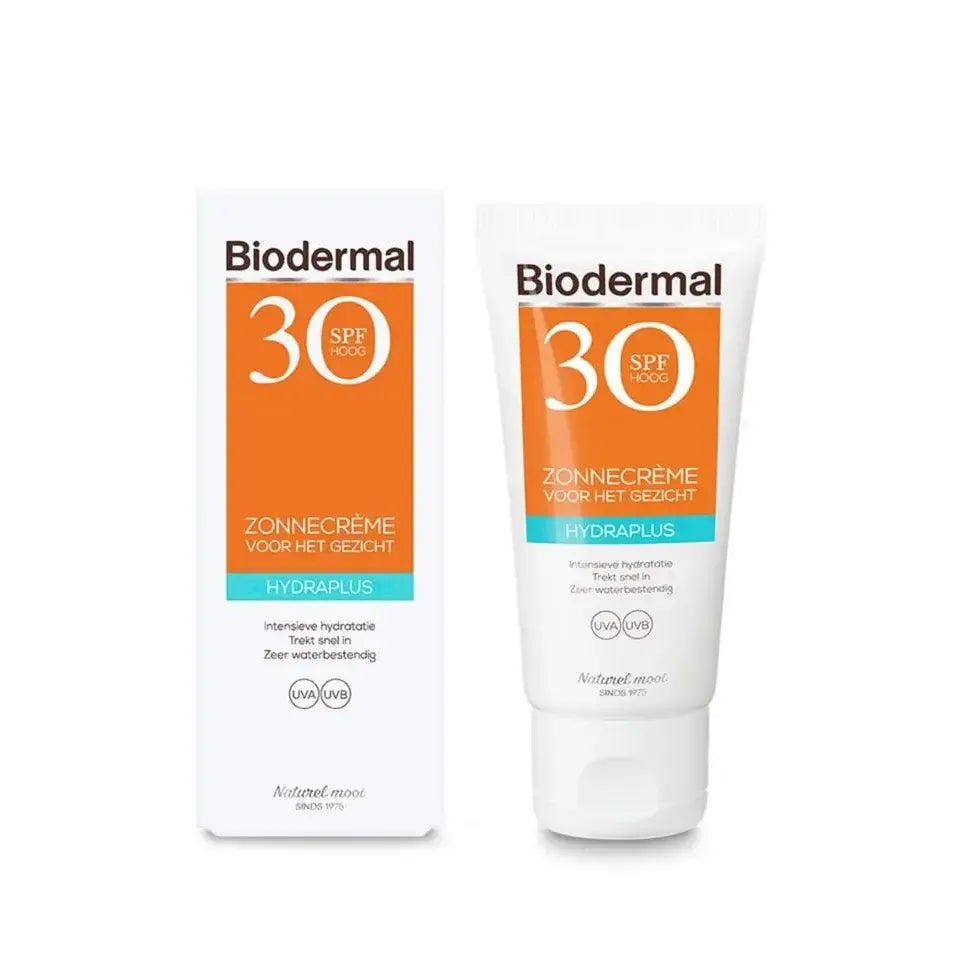 Biodermal Zonnecreme gezicht hydraplus SPF30 50 ml