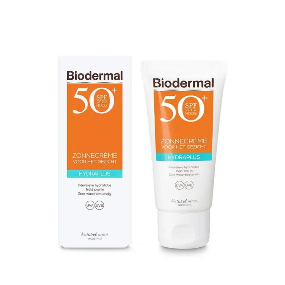 Biodermal Zonnecreme gezicht hydraplus SPF50 50 ml