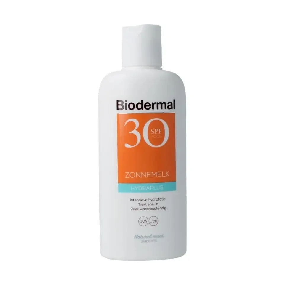 Biodermal Zonnemelk hydraplus SPF30 200 ml