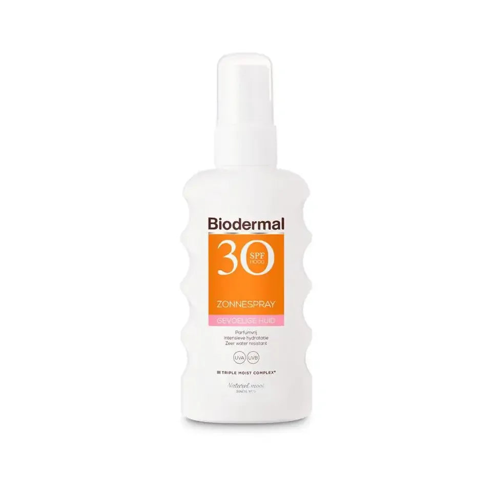 Biodermal Zonnespray SP30 gevoelig huid 175 ml