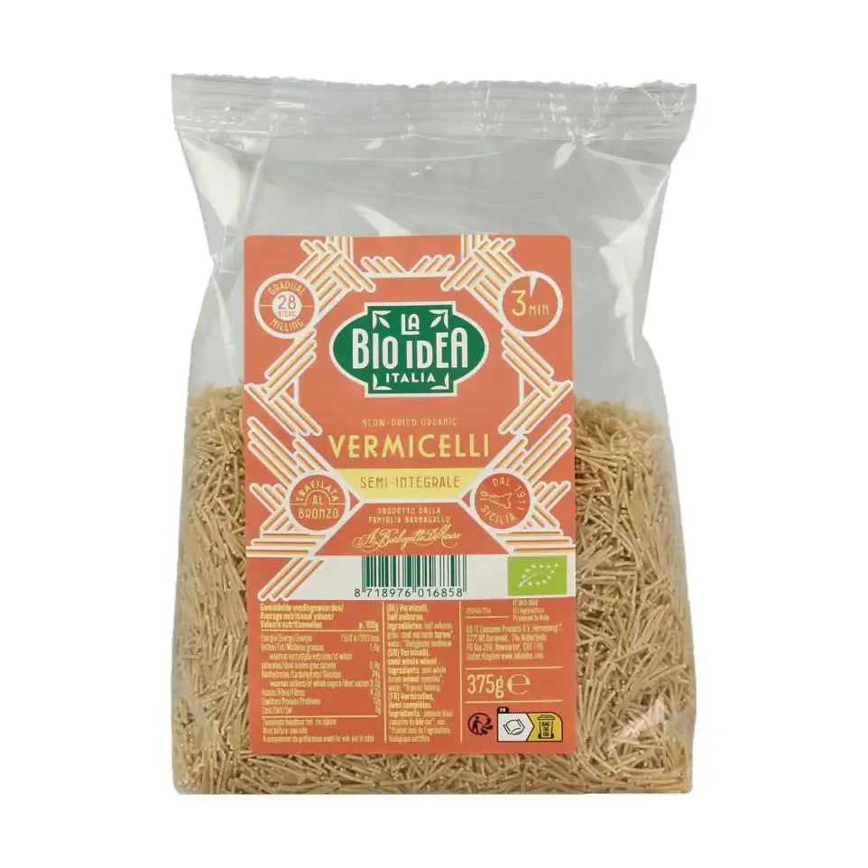 La Bio Idea Vermicelli half volkoren 375 gram