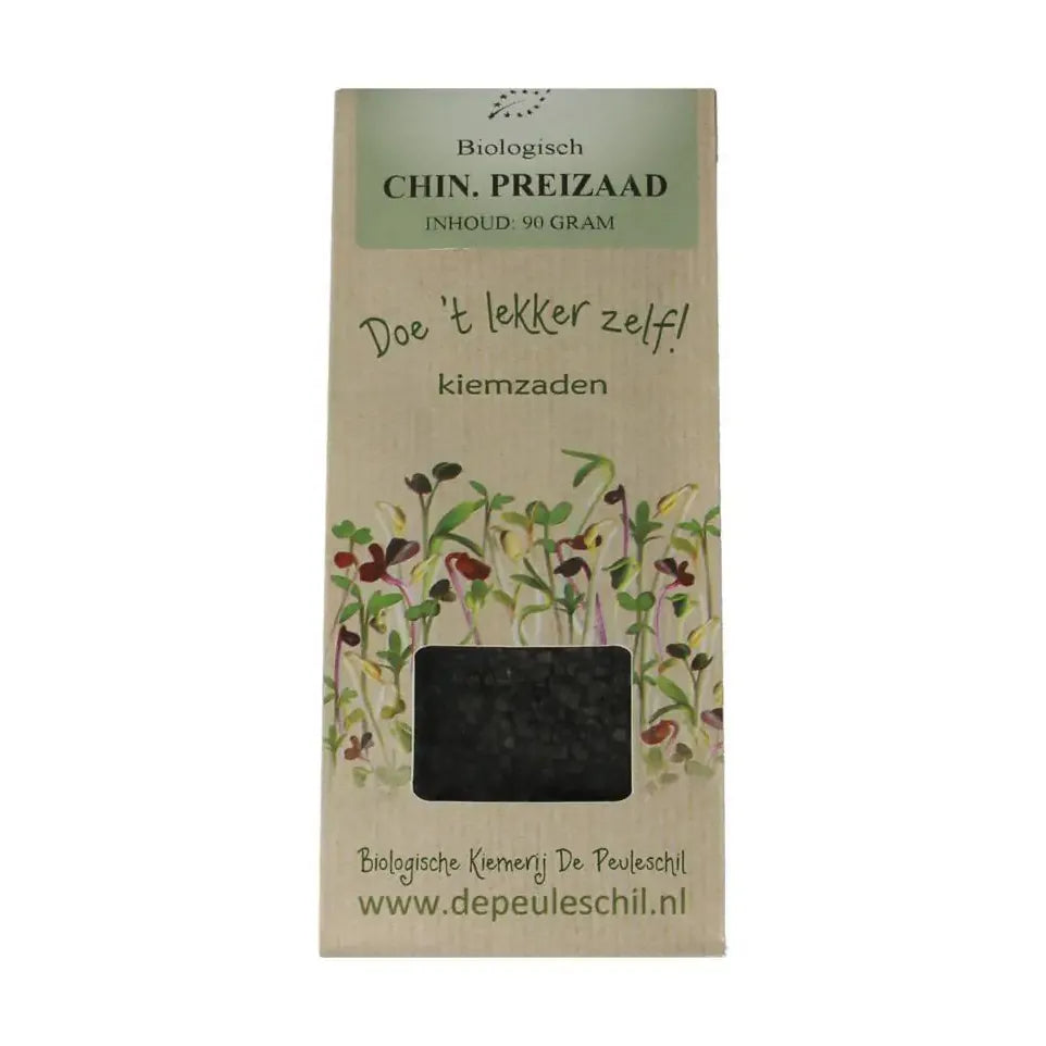 Biologische kiemerij De Peuleschil Chinese preizaad90 gram