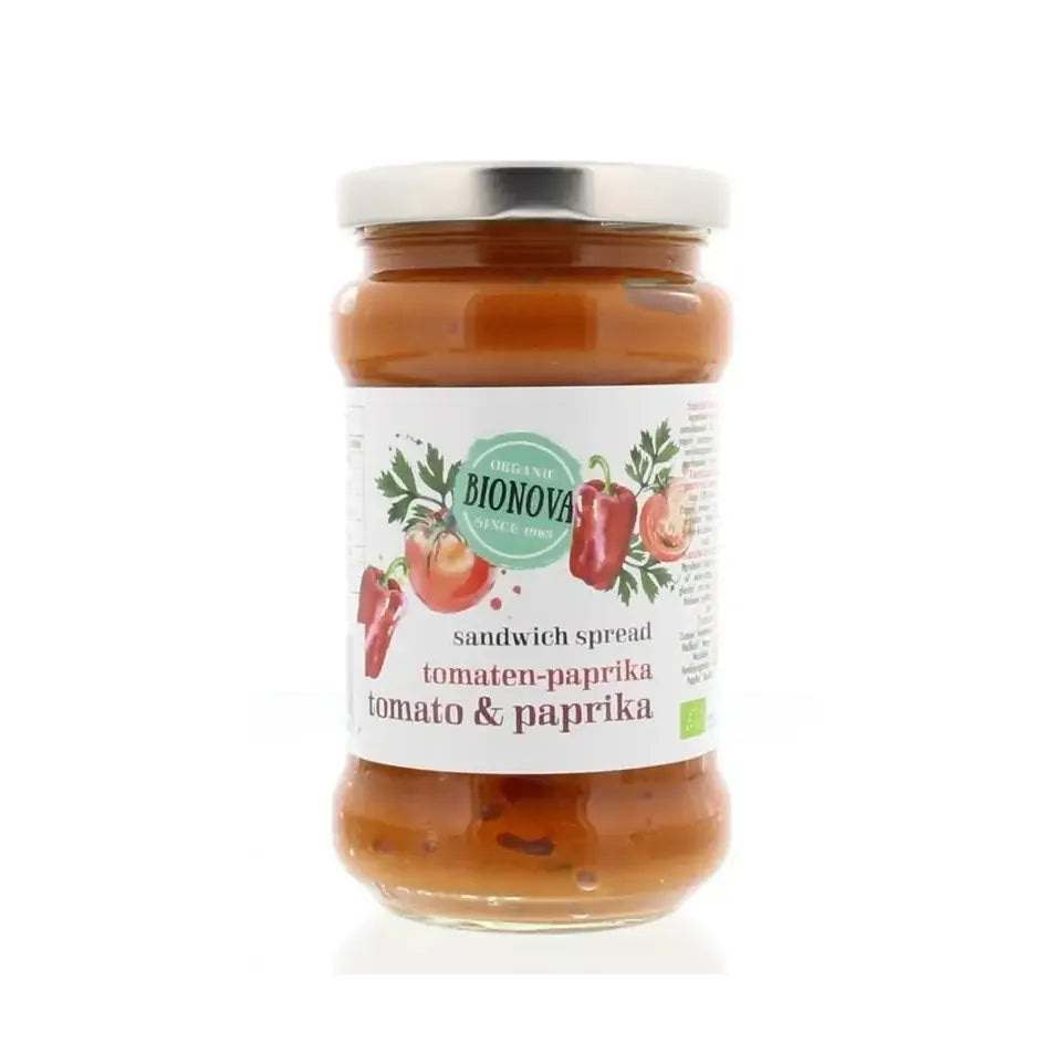 Bionova Sandwichspread tomaat/paprika280 gram