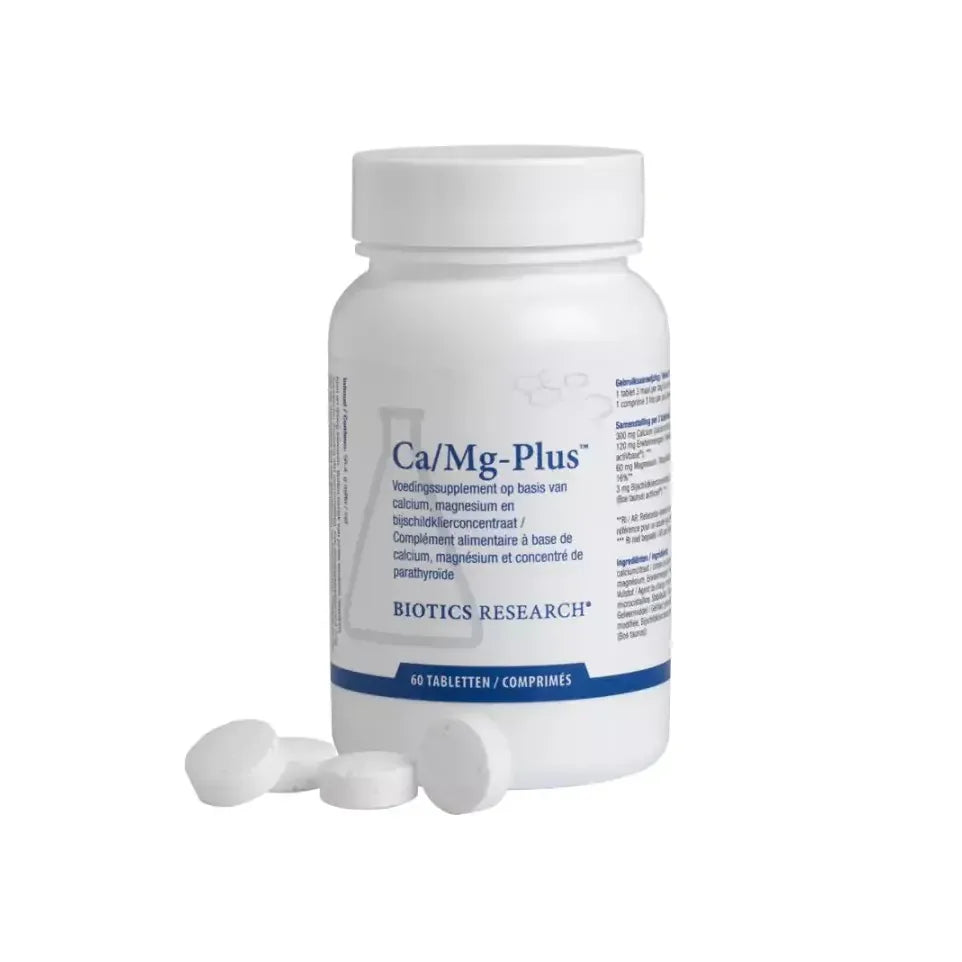 Biotics Calcium-en magnesiumcitraat plus 60 tabletten
