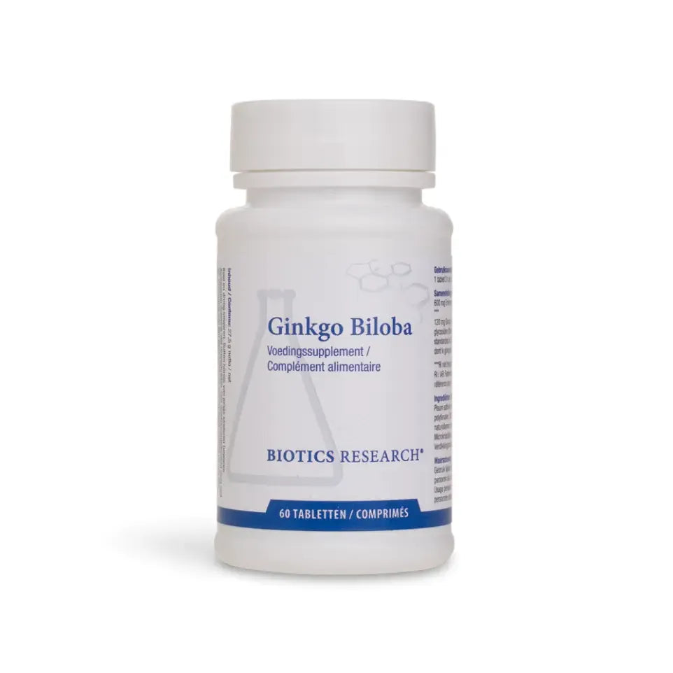 Biotics Ginkgo Biloba (24%) 60 tabletten