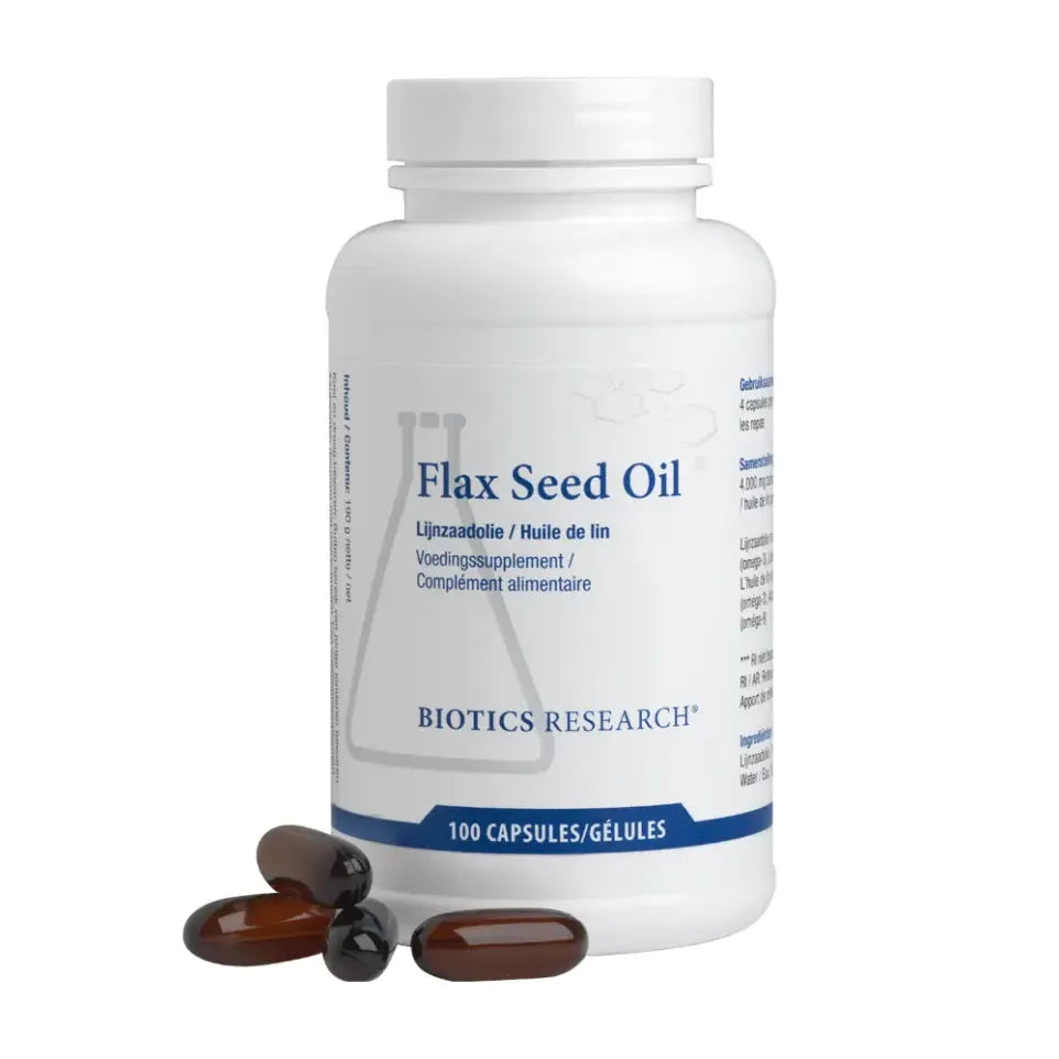Biotics Flax Seed Oil 100 softgels