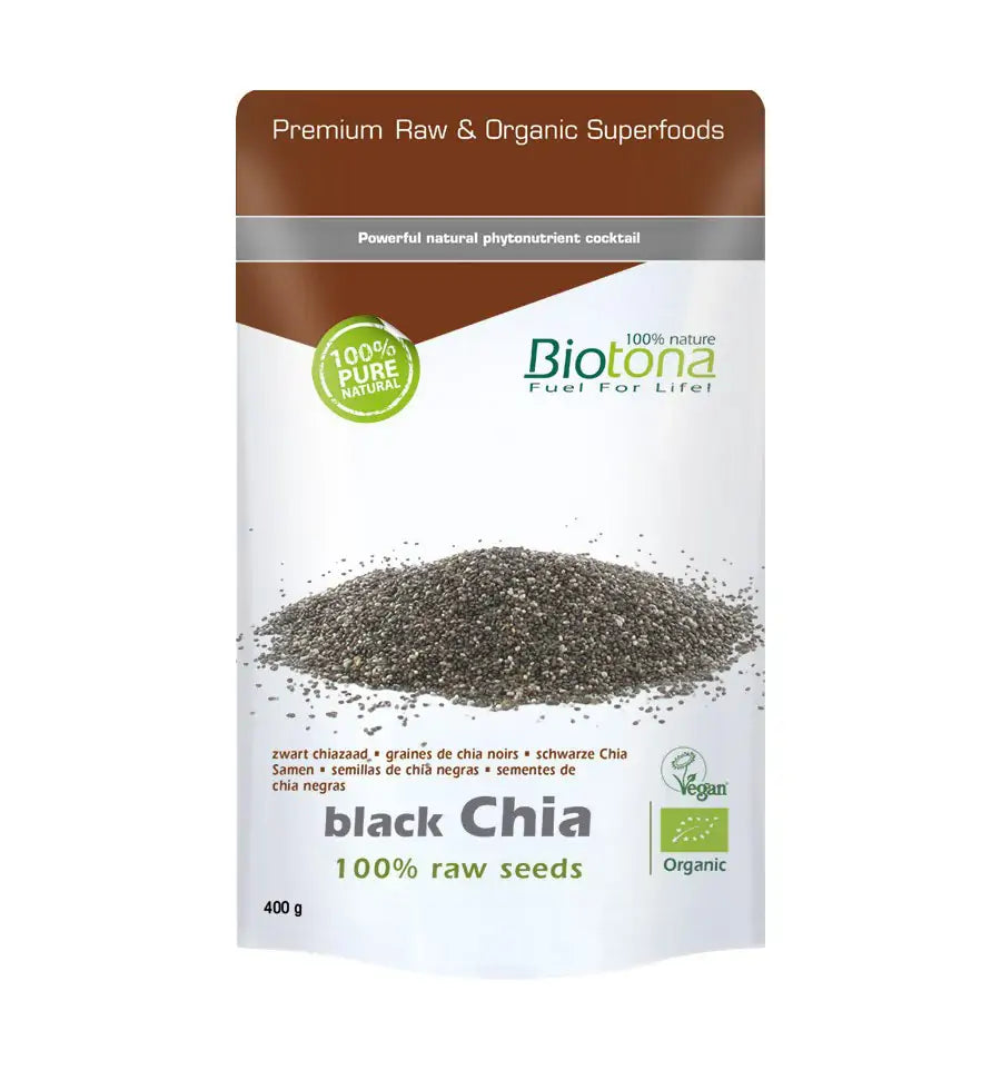 Biotona Black chia raw seeds 400 gram