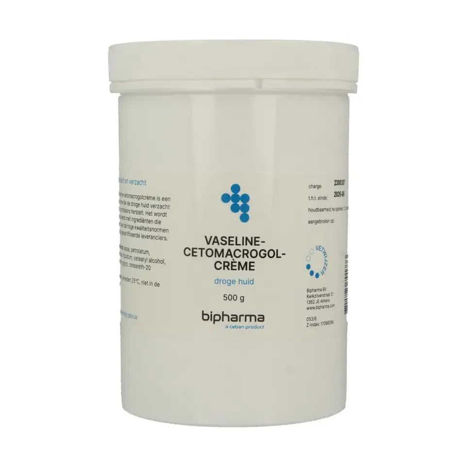 Bipharma Vaselinecetomacrogolcreme 500 gram