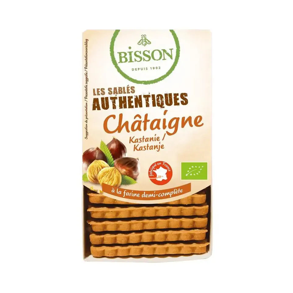 Bisson Zandkoekjes kastanje authentiek 180 gram