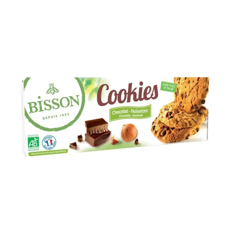 Bisson choco hazelnoot cookies biologisch 175 g