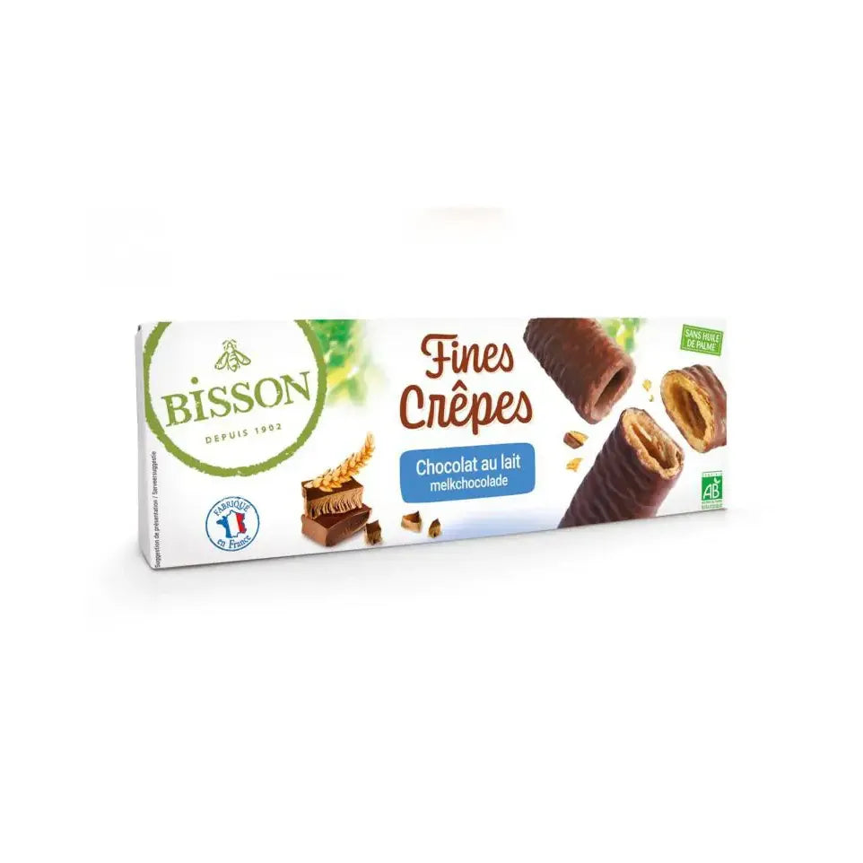 Bisson crepes melkchcolade biologisch 90 g