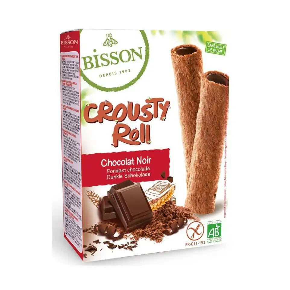 Bisson Crousty roll pure chocolade 125 gram