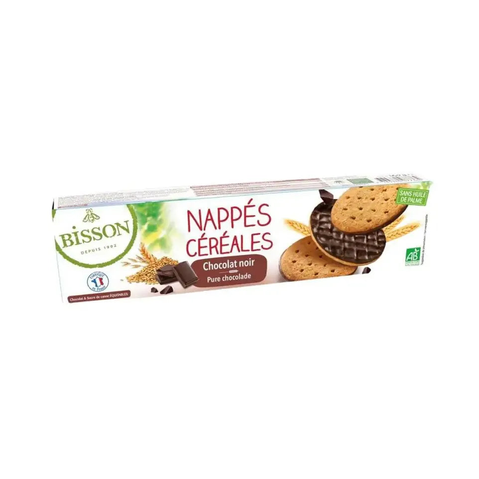 Bisson Pure chocolade frosted granenkoekjes 120 gram