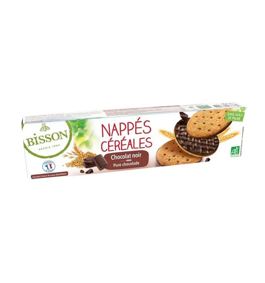 Bisson Pure chocolade frosted granenkoekjes 120 gram