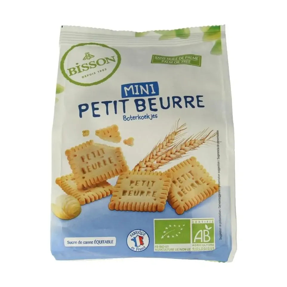 Bisson Mini petit buerre biscuitjes biologisch 125 gram
